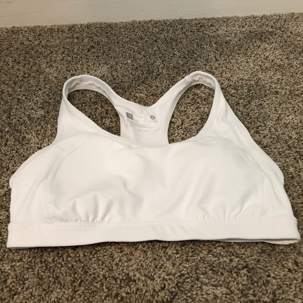 White Sports Bra